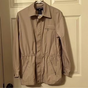 Polo Sport beige rain jacket.